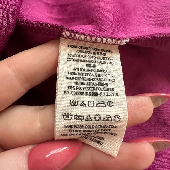 Free People magenta pink embroidered lace sleeveless a-line mini dress size 2 - Picture 8 of 12